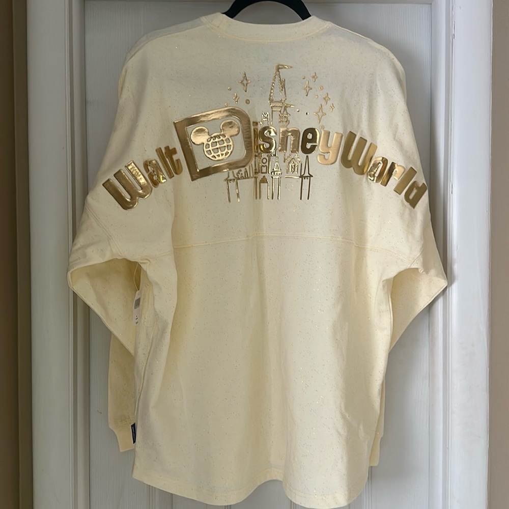 NWT Disney Parks Spirit Jersey WDW Pixie Dust Castle‎ Gold Walt Disney World